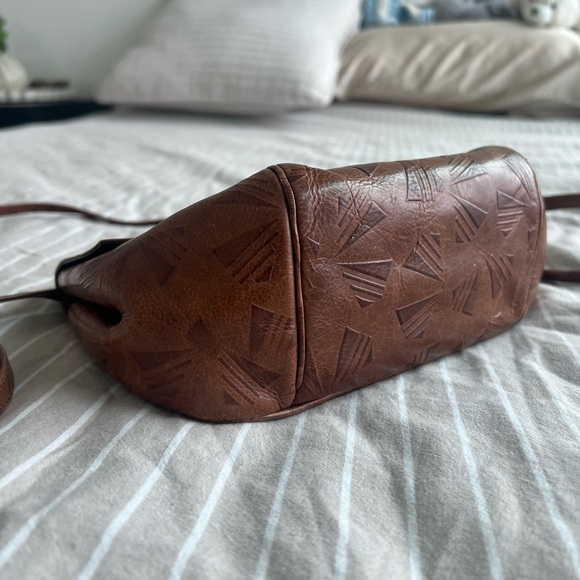 Sharif Vintage Brown Genuine Leather Crossbody Bag - Picture 8 of 9